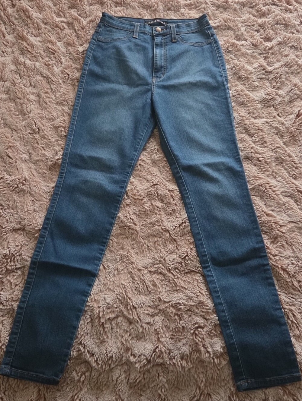 Women's Skinny Jeans in Medium Blue Wash - Stretch Denim